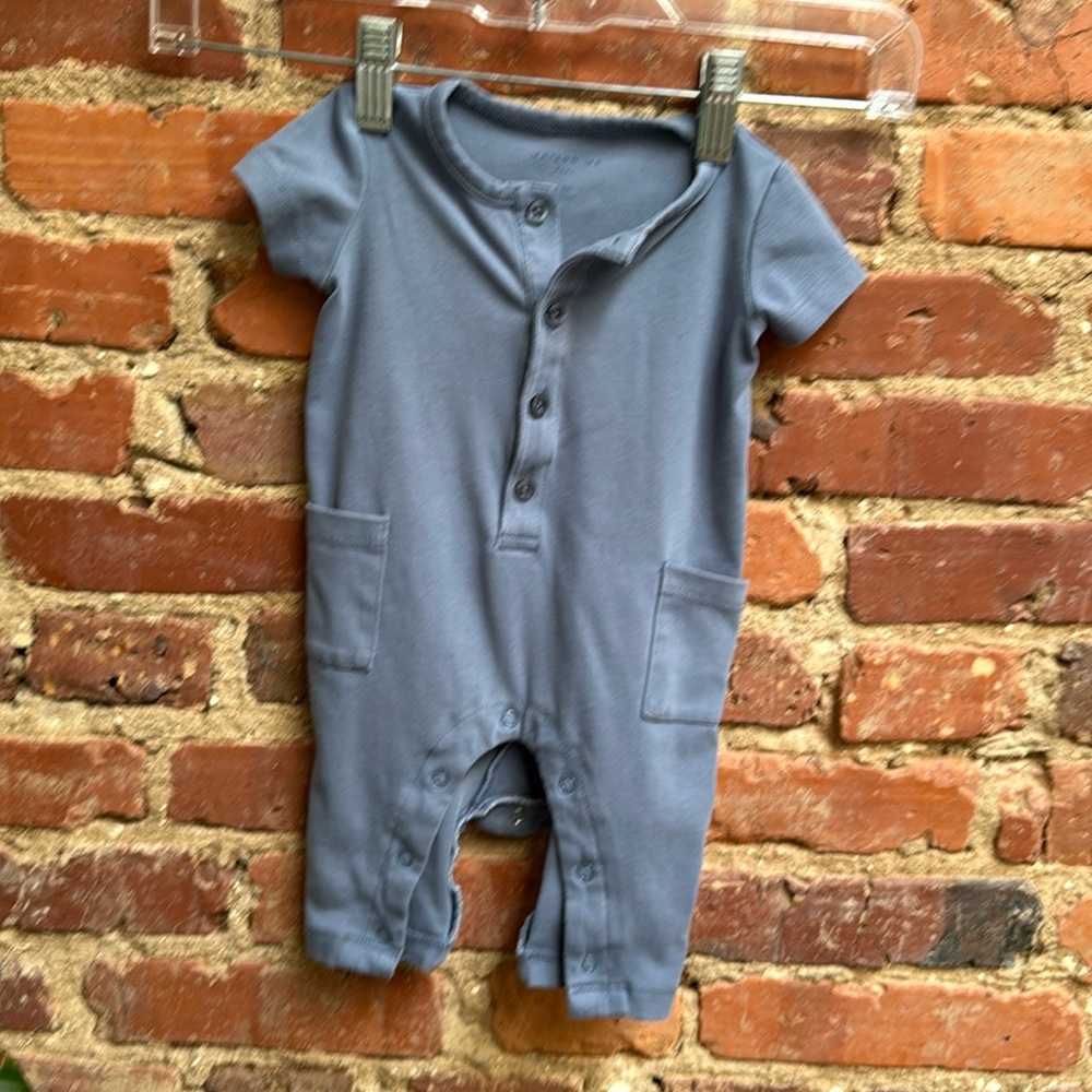 Maison Me blue cotton bodysuit